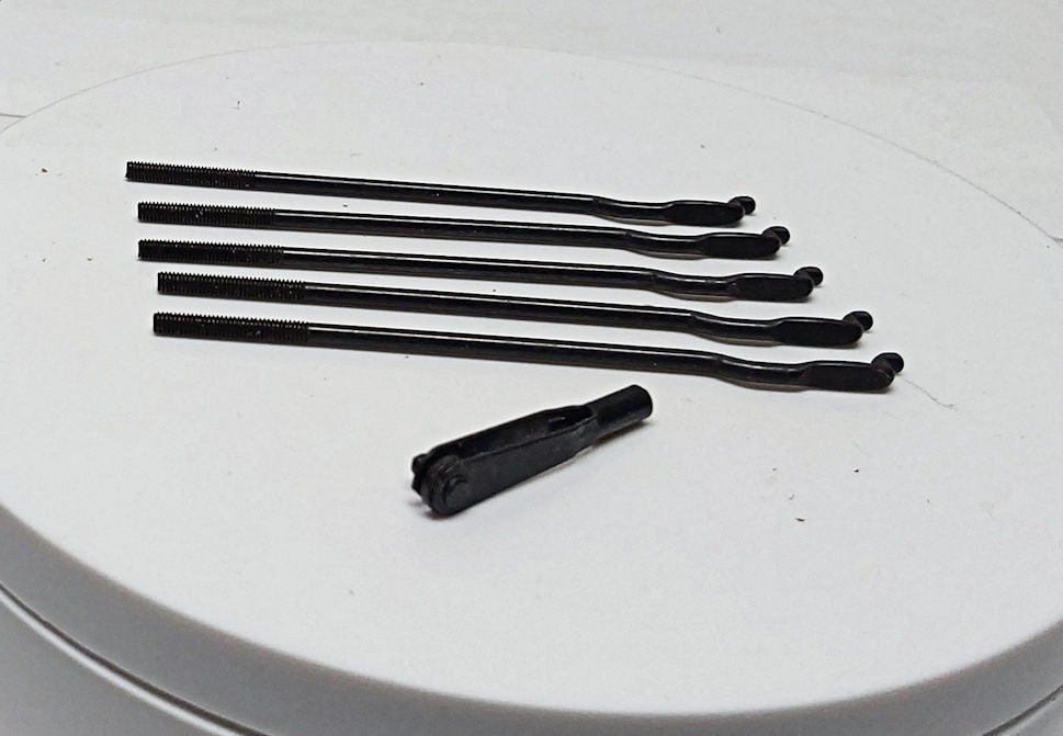 About 5 clevis bars & 1 link - New IBM Selectric typewriter parts