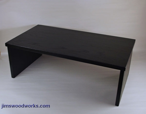 IN STOCK - TV Soundbar Riser - 40" Length, 14" Width, 8" Height - Black Hardwood