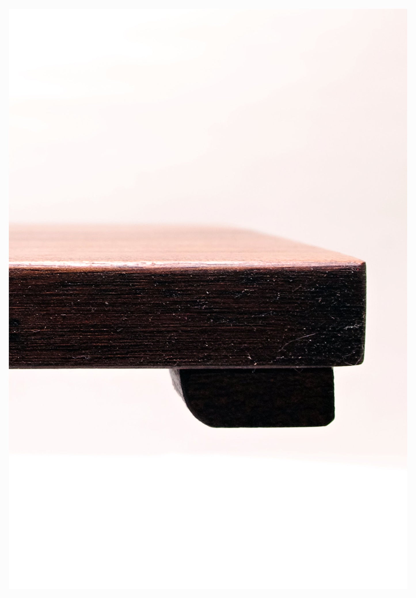 2161 - Bonsai Stand Table Low Profile Shohin Mame 5.75"L-5.75"W-1.062"H African Mahogany