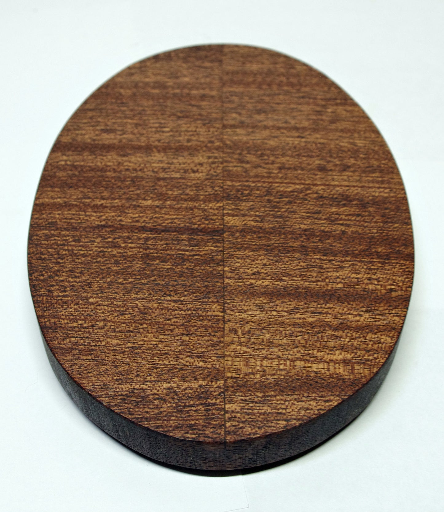 2135 - Bonsai Stand Oval Shohin Low Profile 7.625 L 5.125W -1"H Mahogany 2135