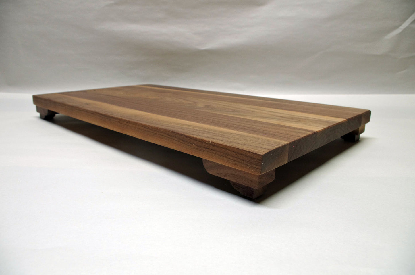 2183 -SOLD 08-15-2025 - Bonsai Stand Low Profile 18 3/8"L - 10"W - 1 5/8"H Natural Walnut Hardwood