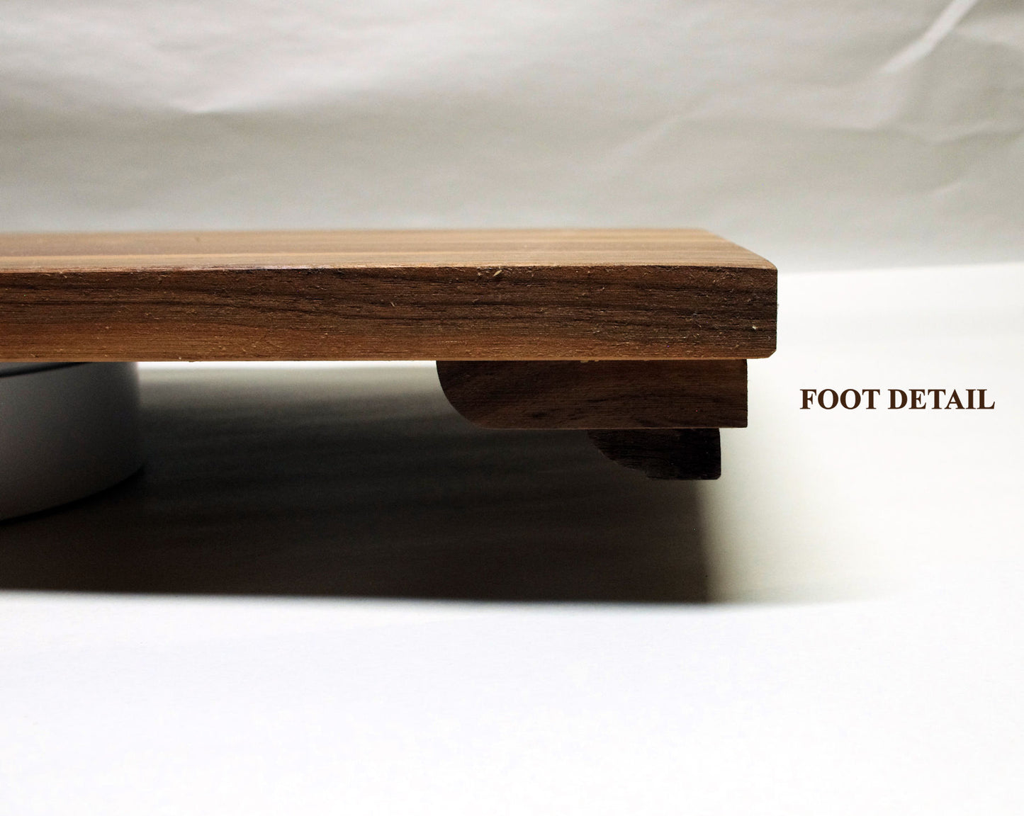 2183 -SOLD 08-15-2025 - Bonsai Stand Low Profile 18 3/8"L - 10"W - 1 5/8"H Natural Walnut Hardwood