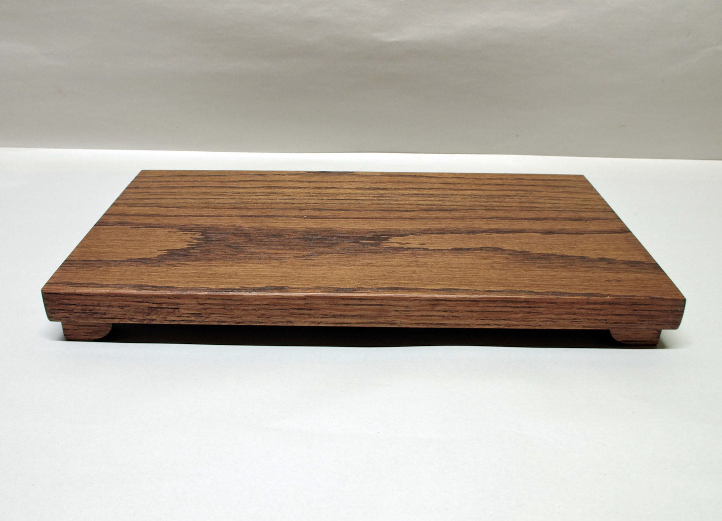 2148 - Low Profile Bonsai Stand 13.5L - 7.25W - 1.25H Dark Red Oak