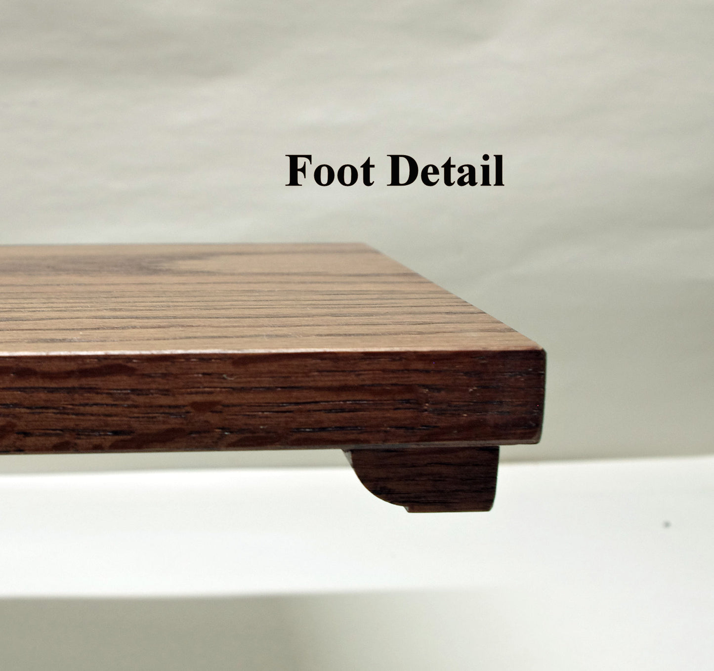 2148 - Low Profile Bonsai Stand 13.5L - 7.25W - 1.25H Dark Red Oak
