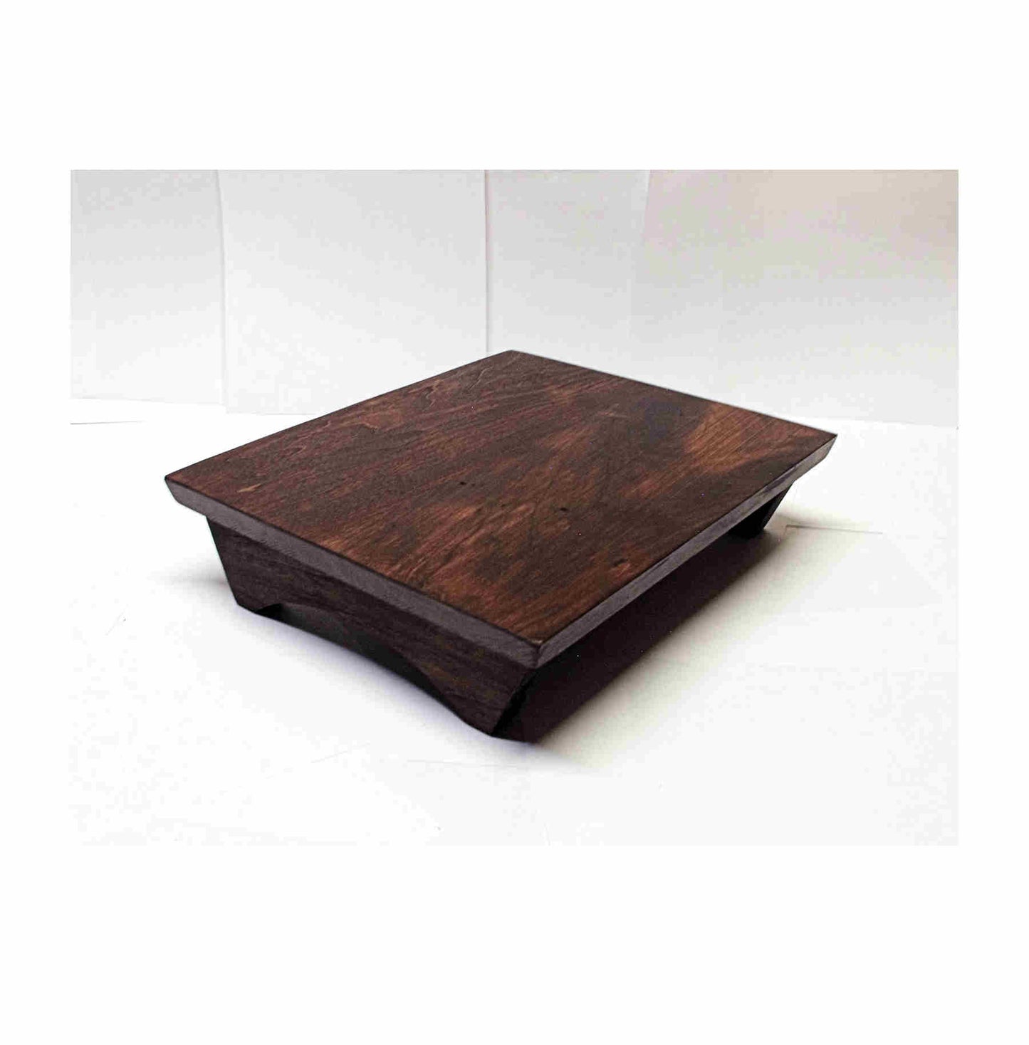 2195 - Bonsai Stand Unique Walnut Hardwood 12 x 10.5 x 3 Show Quality Exceptiona l top grain pattern