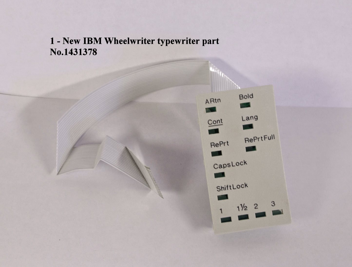 1 - New IBM Wheelwriter typewriter part - No. 1431378