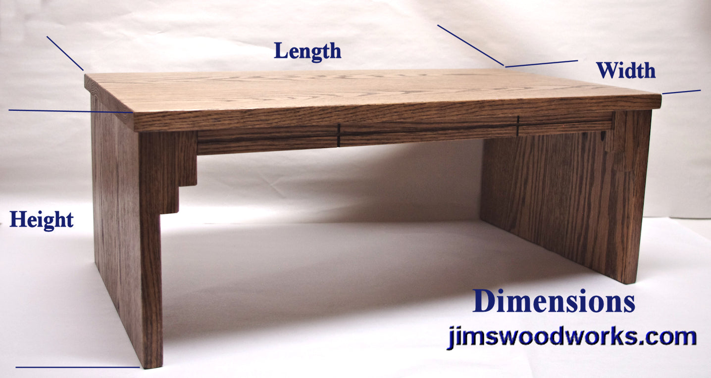CDR201 Formal Desk Riser Made to Order - 27" Length