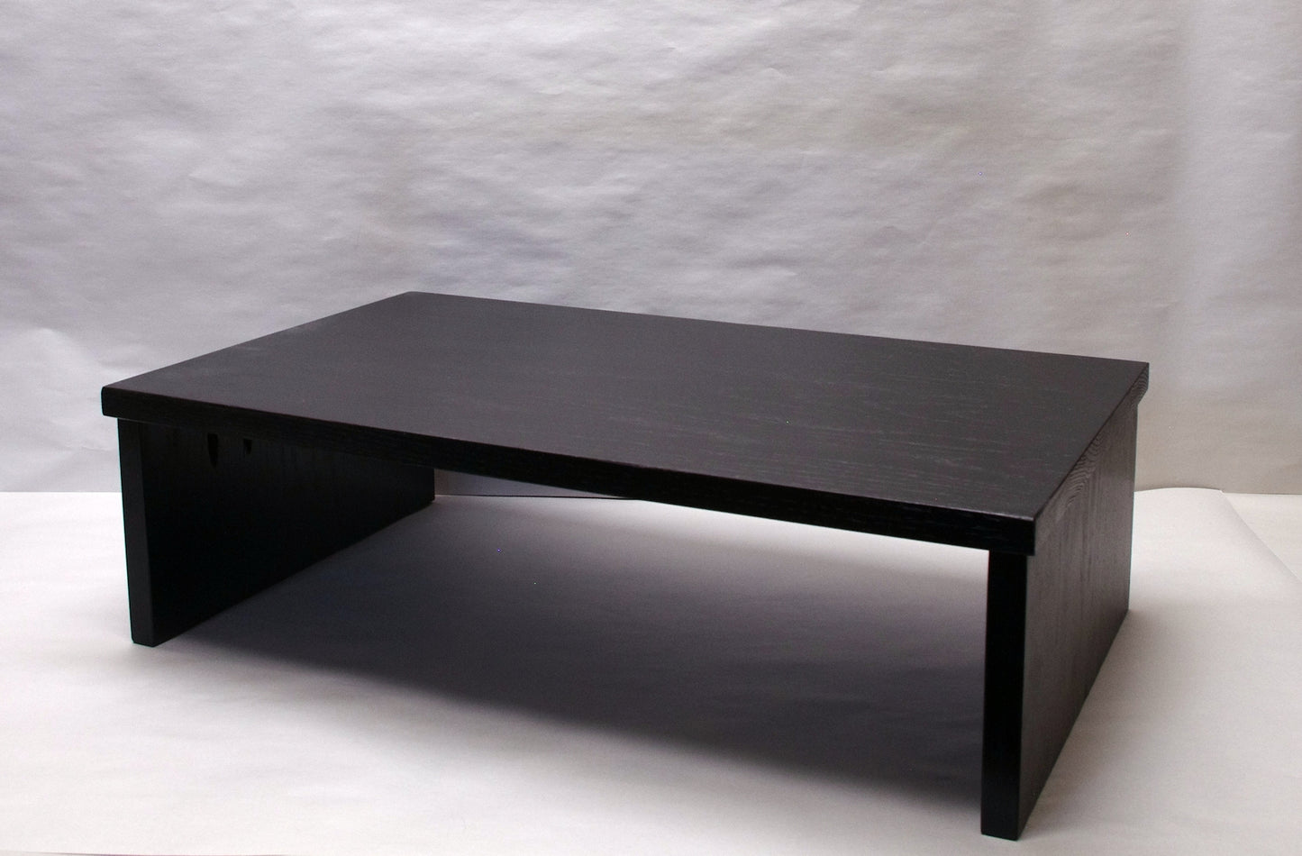 IN STOCK - TV Soundbar Riser - 40" Length, 14" Width, 7" Height - Black Hardwood