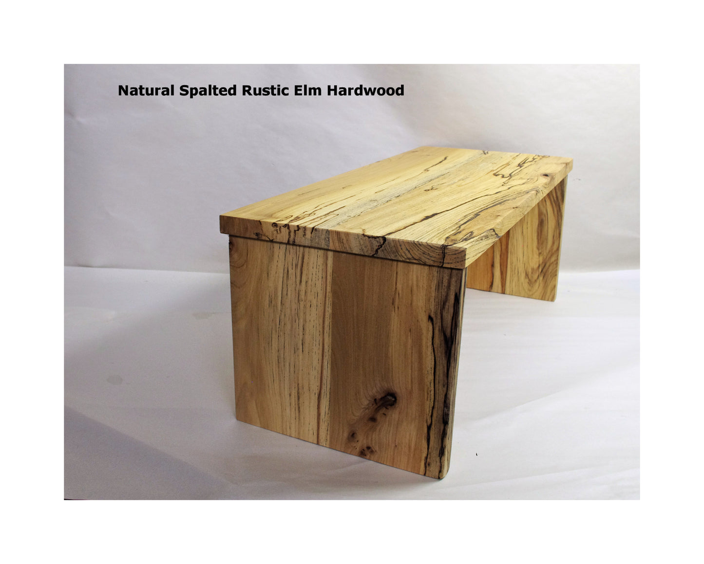 SOLD Center channel speaker riser 22L-9.75W-9H Rustic Elm