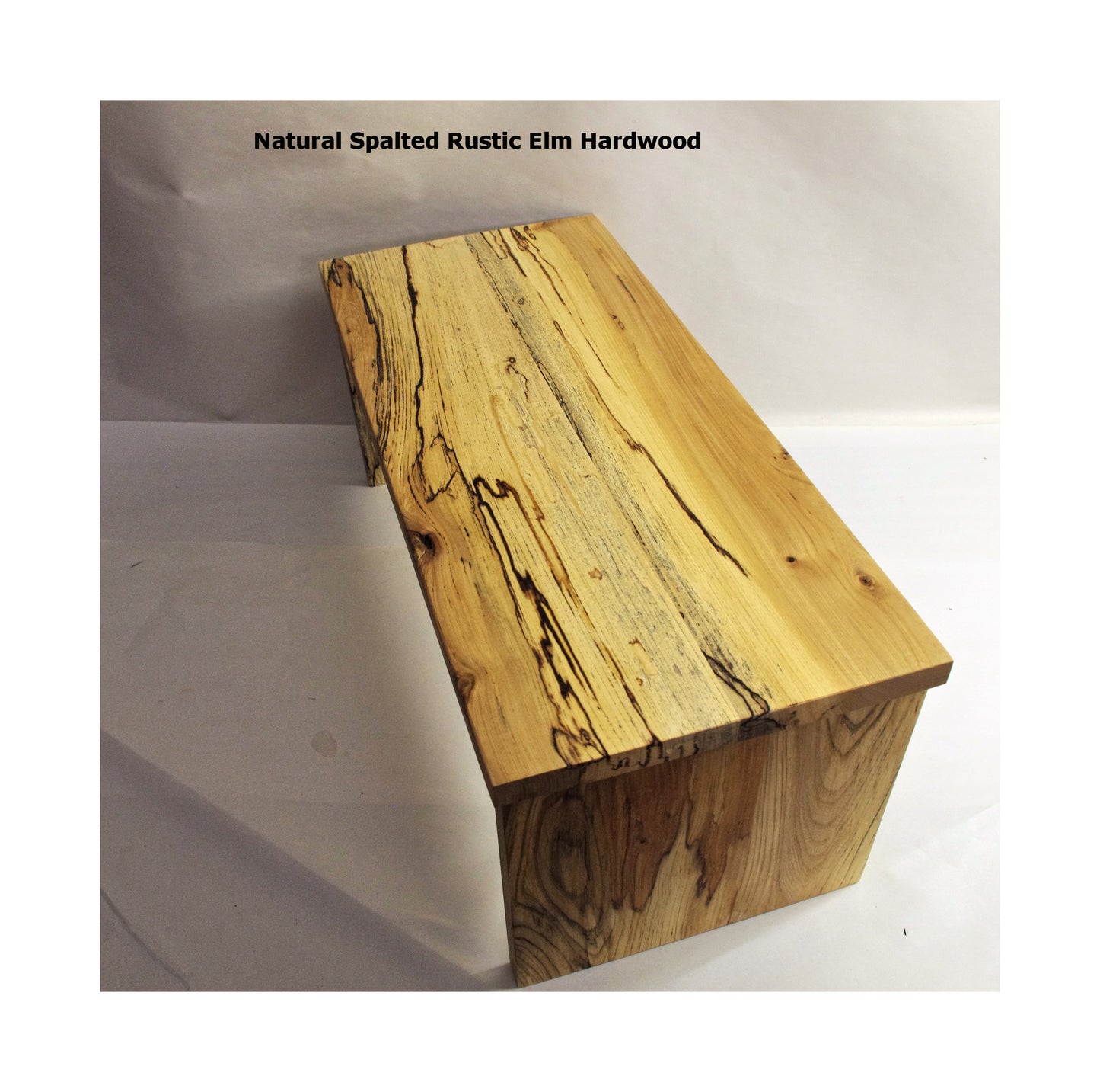 SOLD Center channel speaker riser 22L-9.75W-9H Rustic Elm