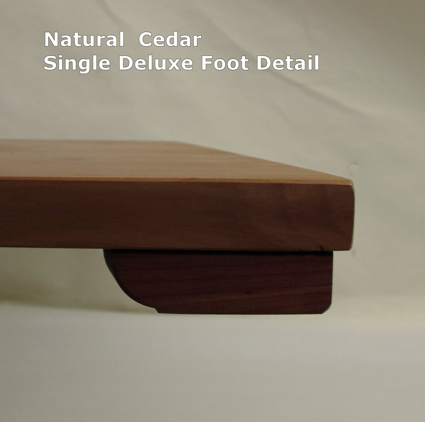 IN STOCK - Low Profile Bonsai Stand collectible display 12.625L - 10.625W - 1.375H Natural Cedar