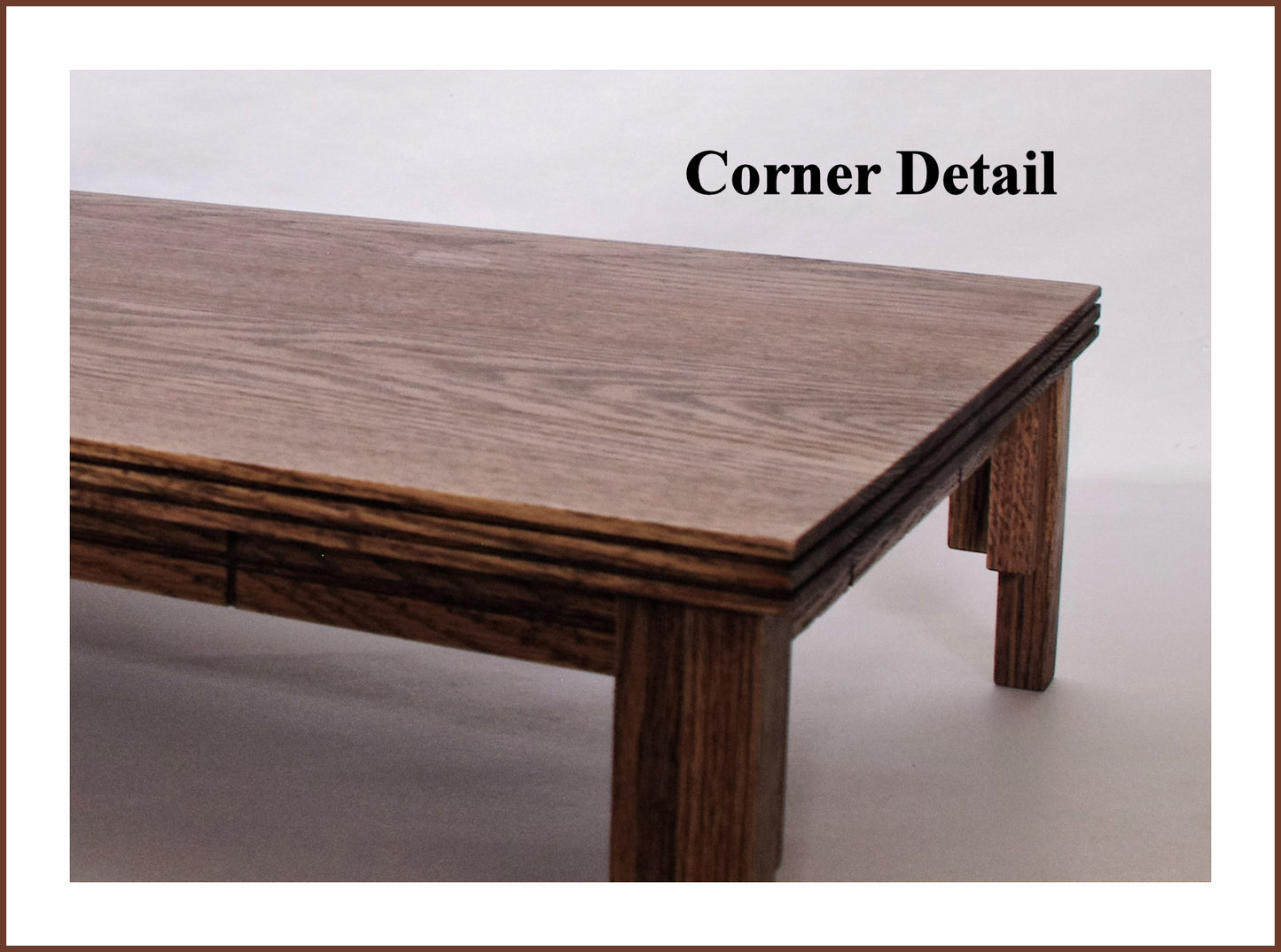 NEW IN STOCK - CFormal Bonsai Stand Dark Red Oak 20L-15W-6H