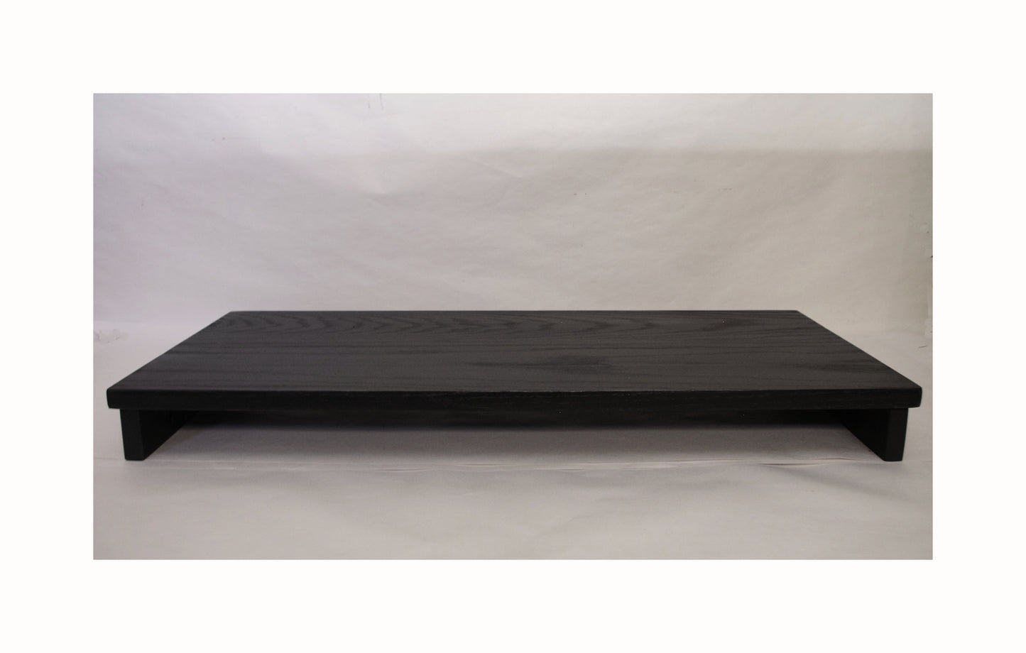 SOLD TV Riser - 30" Length, 13" Width, 3" Height - Black Hardwood