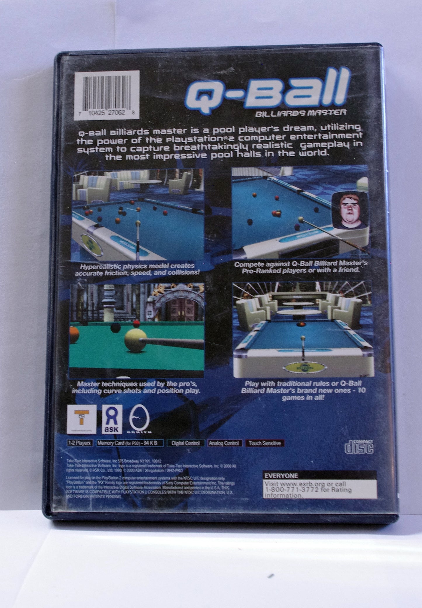 PlayStation 2 Game - Q-Ball Billiards Master