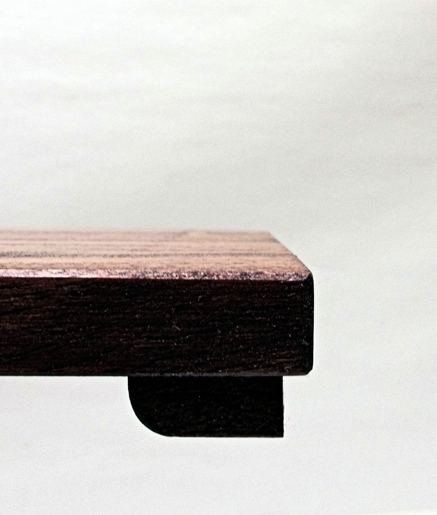 2162 - Bonsai Stand Table Low Profile Shohin Mame 6.625"L - 6.625"W -1"H African Mahogany