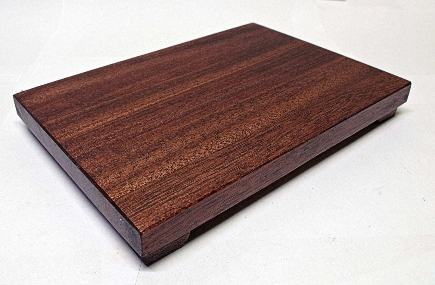 2164 - Bonsai Stand Table Low Profile Shohin Mame 10.75"L - 8"W -1"H African Mahogany