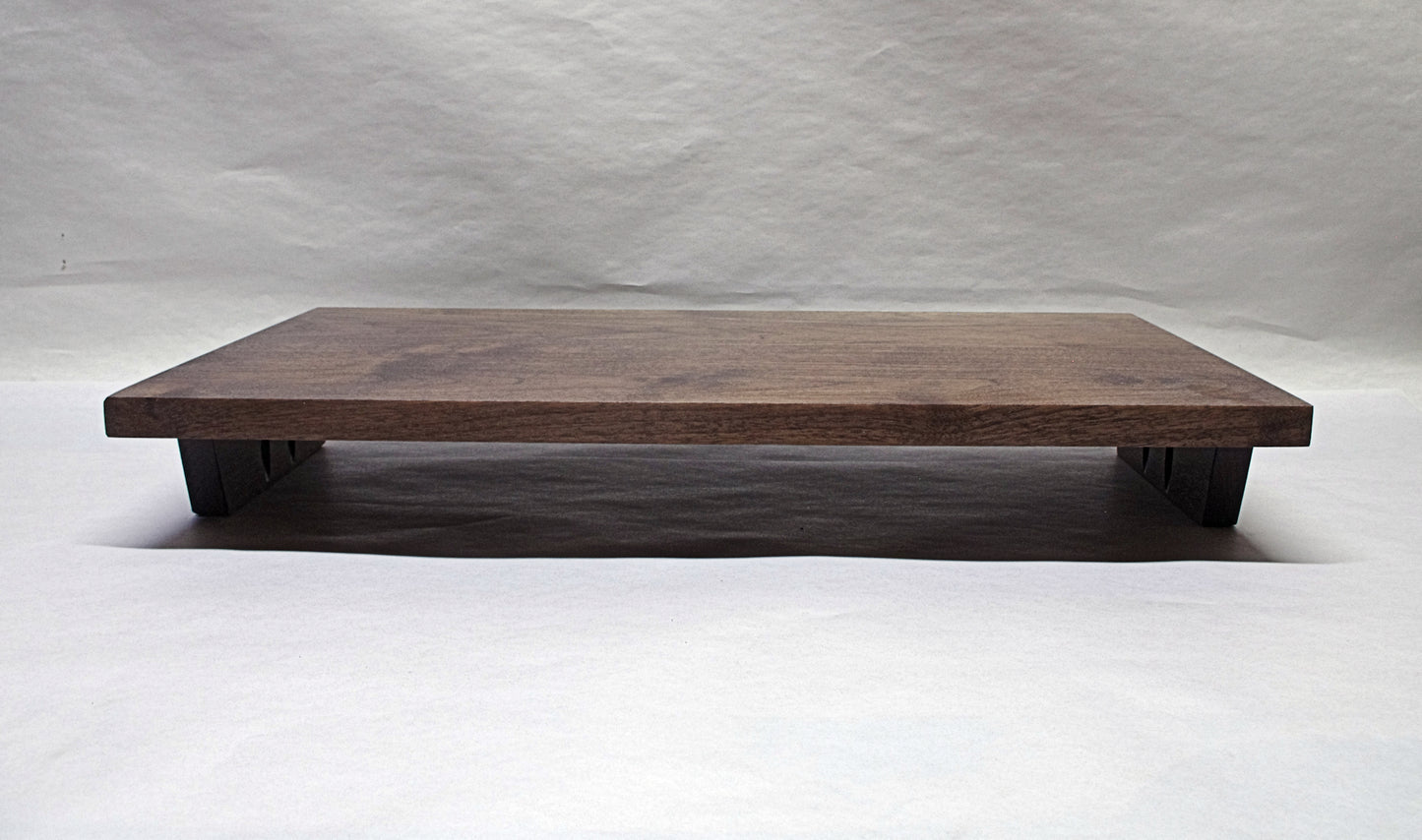 2146 - Bonsai Stand - 20.5" Length, 10.5" Width, 3" Height - Walnut Hardwood