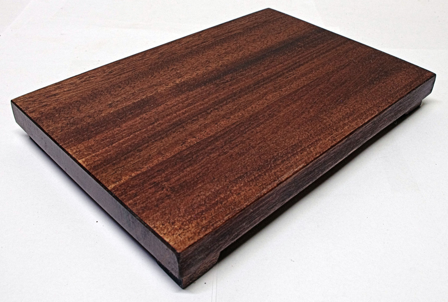 2181 - Bonsai Stand Table Low Profile Shohin Mame 8.625"L - 6"W -1"H African Mahogany