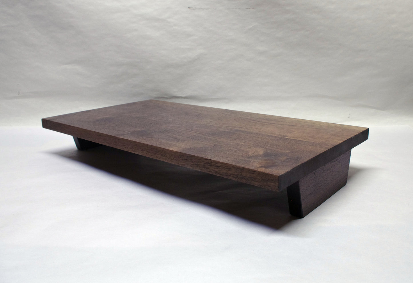 2146 - Bonsai Stand - 20.5" Length, 10.5" Width, 3" Height - Walnut Hardwood