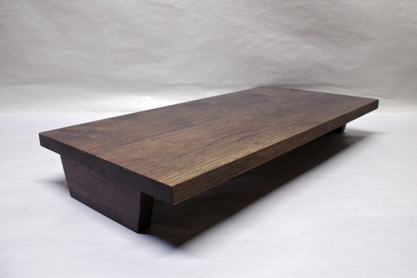 2146 - Bonsai Stand - 20.5" Length, 10.5" Width, 3" Height - Walnut Hardwood