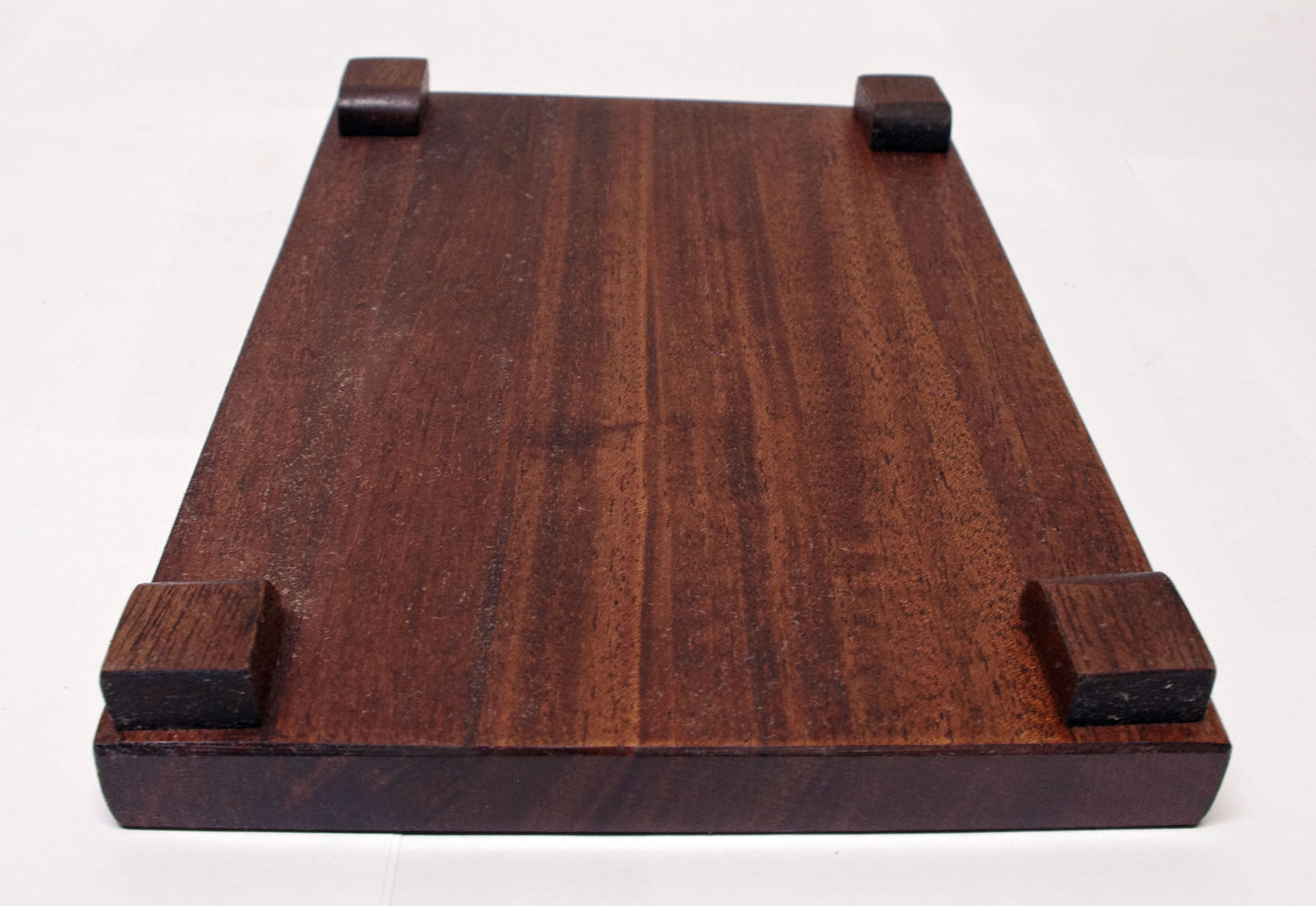 2181 - Bonsai Stand Table Low Profile Shohin Mame 8.625"L - 6"W -1"H African Mahogany