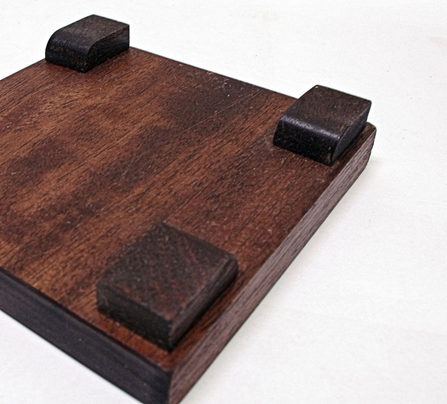 2150 - Bonsai Stand Table Low Profile Shohin Mame 4.625"L - 4.625"W -1H African Mahogany