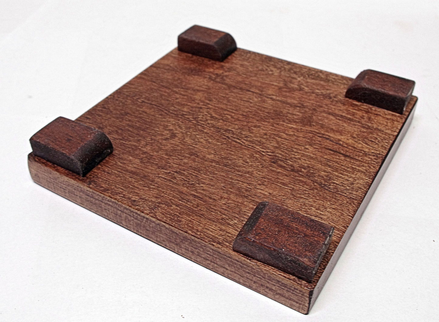 2160 - Bonsai Stand Table Low Profile Shohin Mame 5"L - 5"W -1H Mahogany