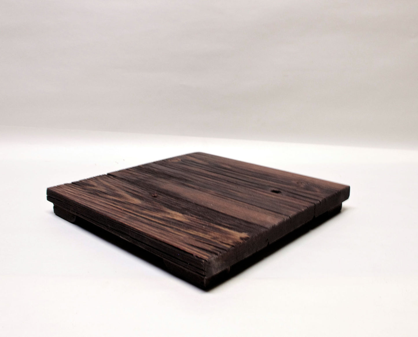 2166 - Bonsai Stand - Rustic - Low Profile 9.75L - 9.25"W - 1.25"H w/ Live Edge 2166