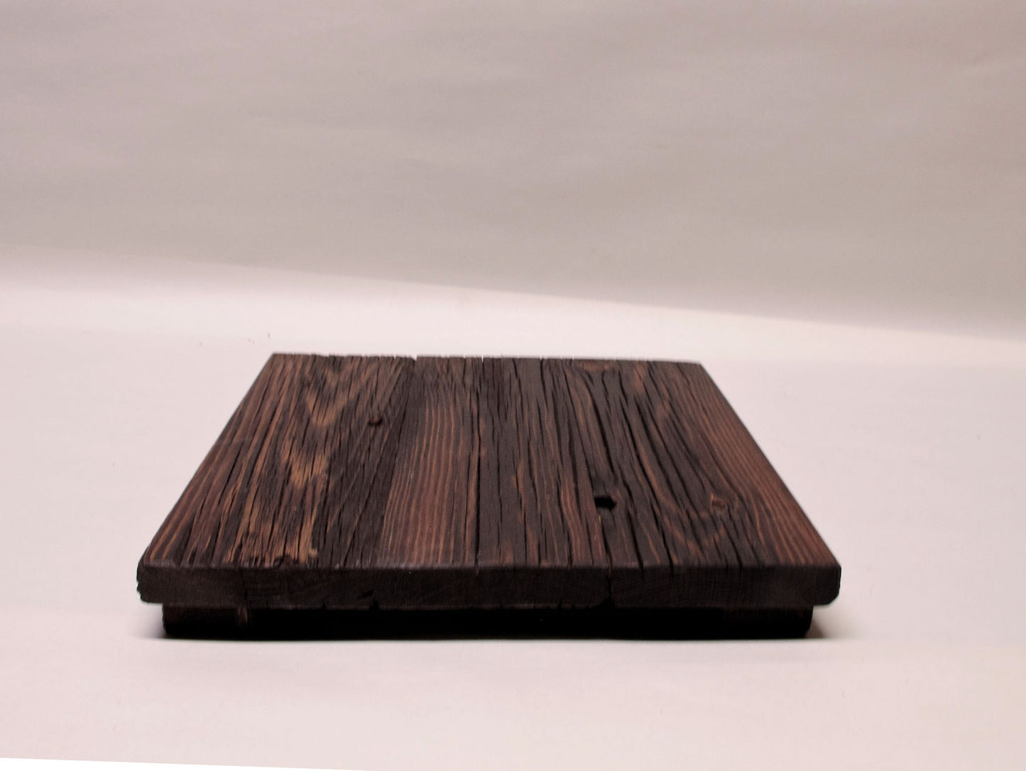 2166 - Bonsai Stand - Rustic - Low Profile 9.75L - 9.25"W - 1.25"H w/ Live Edge 2166