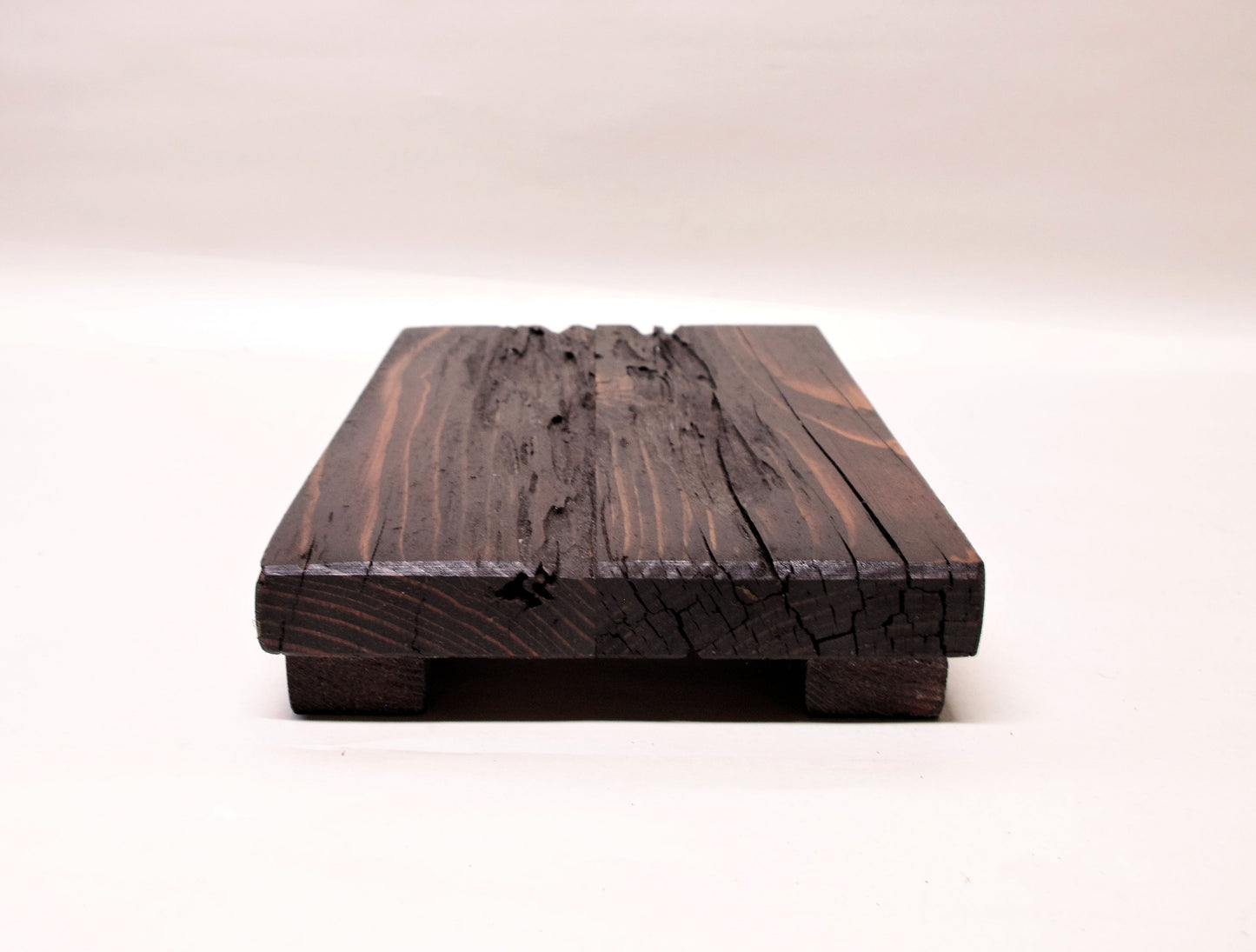 2170 - Bonsai Stand - Rustic - Low Profile 9.25"L - 6.25"W - 1.625"H w/ Live Edge