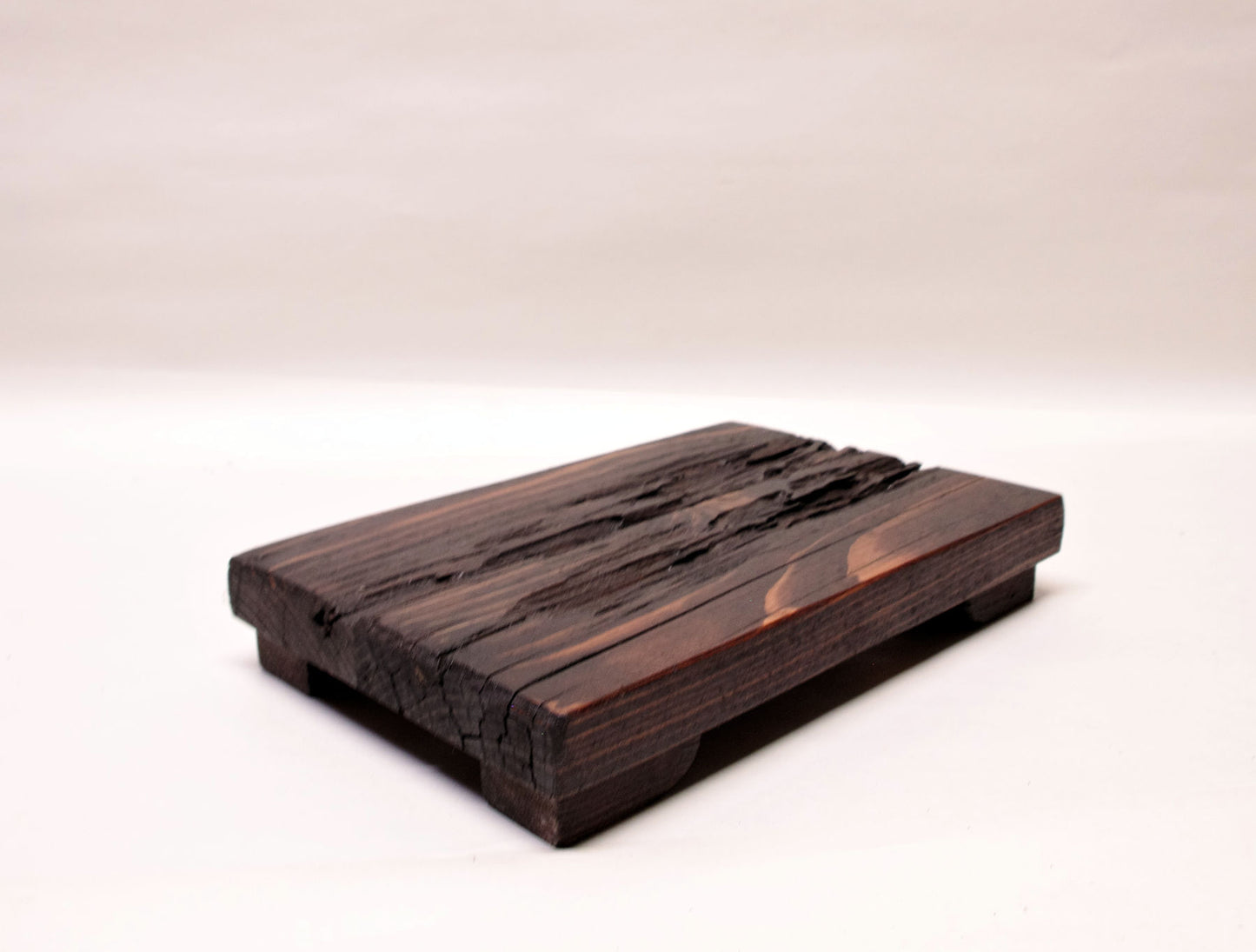 2170 - Bonsai Stand - Rustic - Low Profile 9.25"L - 6.25"W - 1.625"H w/ Live Edge