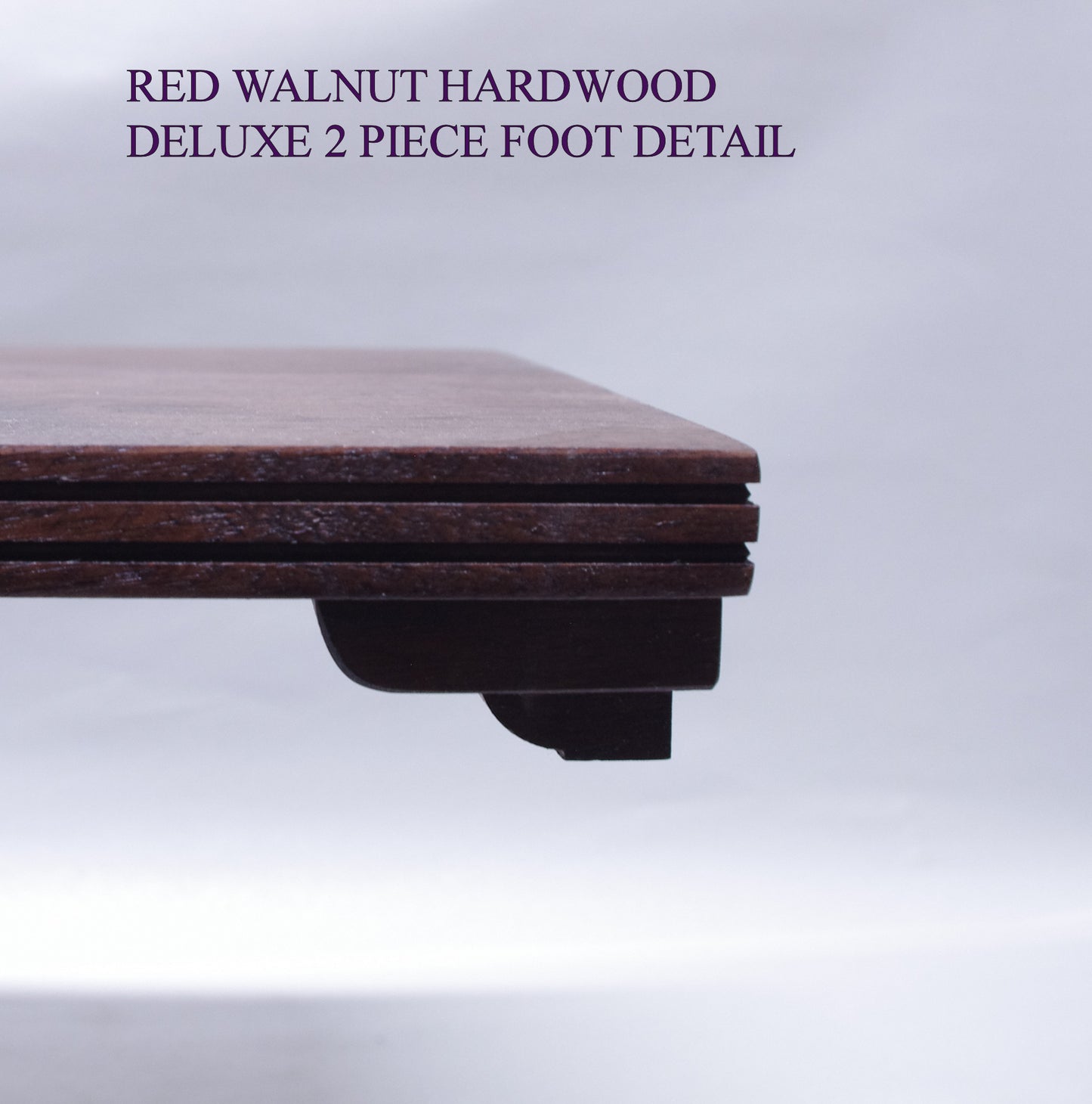 SOLD - Bonsai Stand Low Profile 10.625L - 10.625W - 1.75H Dark Red Walnut Hardwood