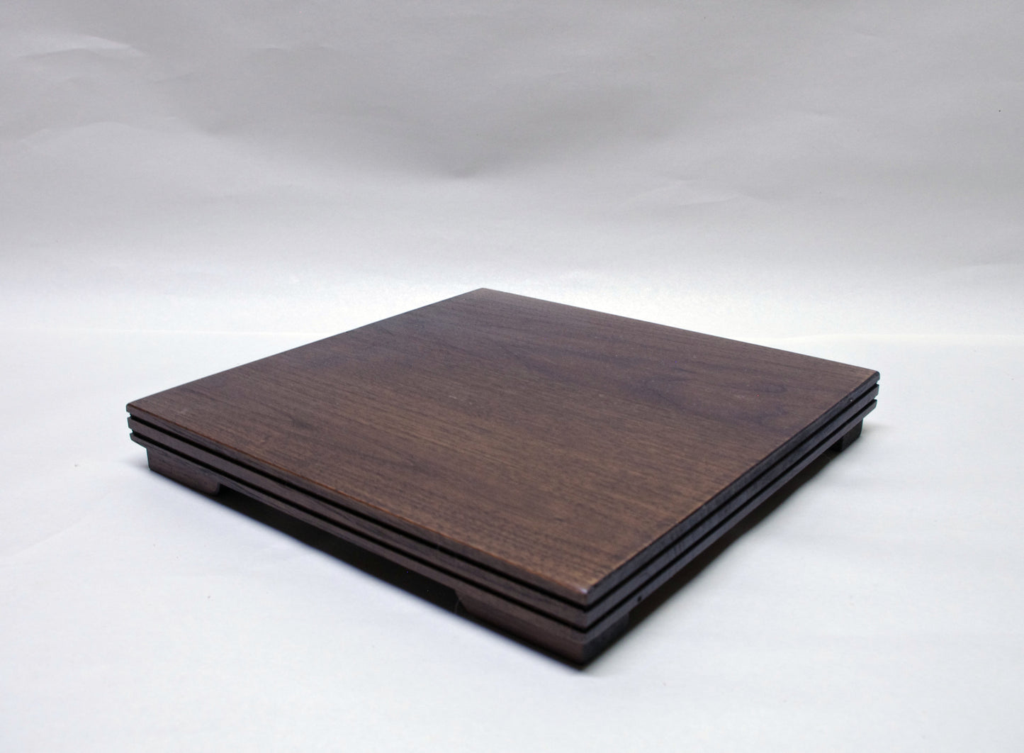 2144 Bonsai Stand Low Profile 10L - 10W - 1.25H Dark Walnut Hardwood