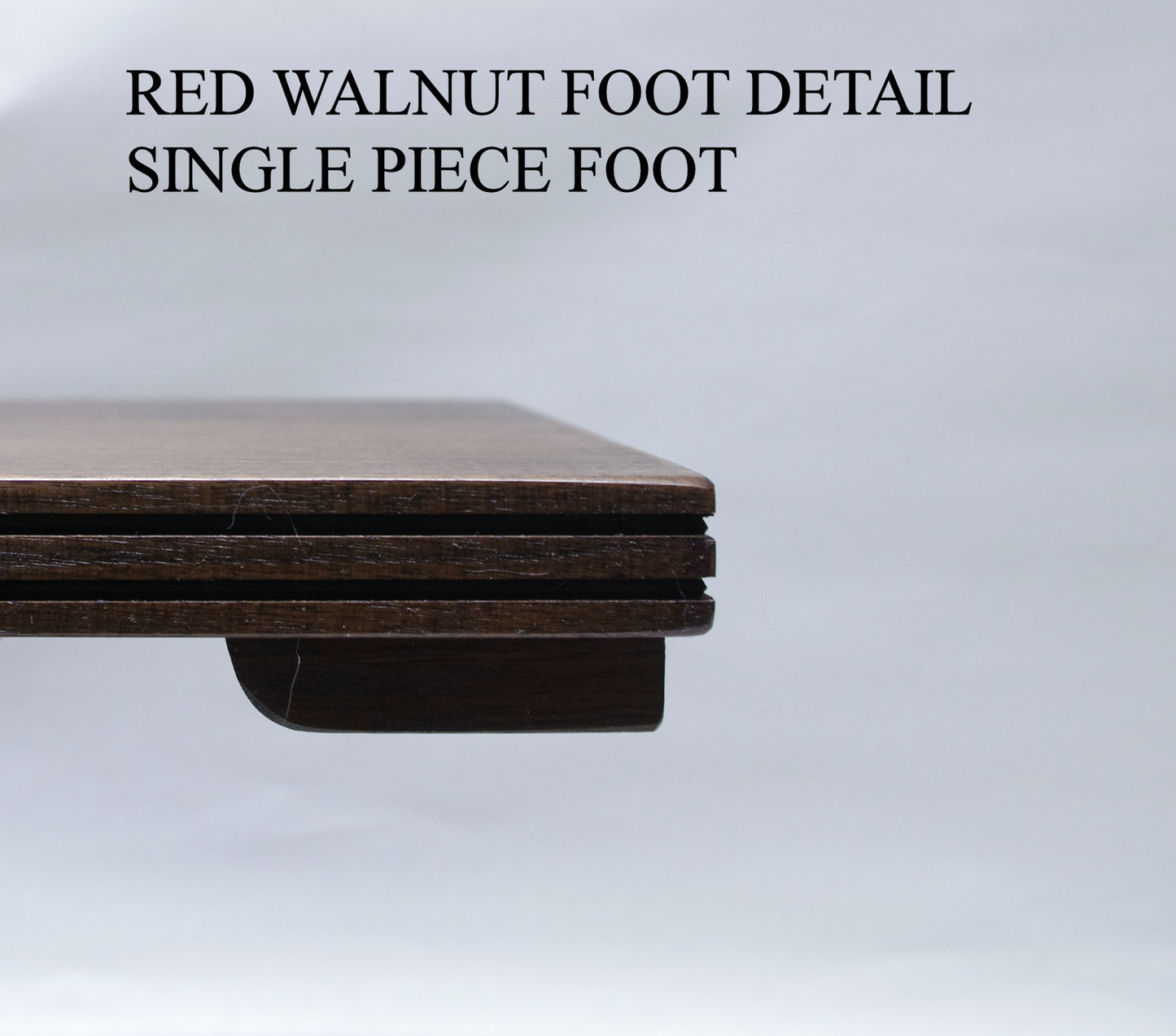 2144 Bonsai Stand Low Profile 10L - 10W - 1.25H Dark Walnut Hardwood