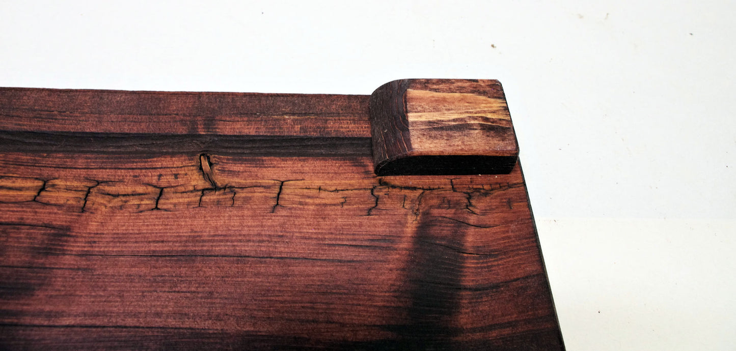 2169 - Bonsai Stand - Rustic - Low Profile 19"L - 9"W - 1.125H w/ Live Edge