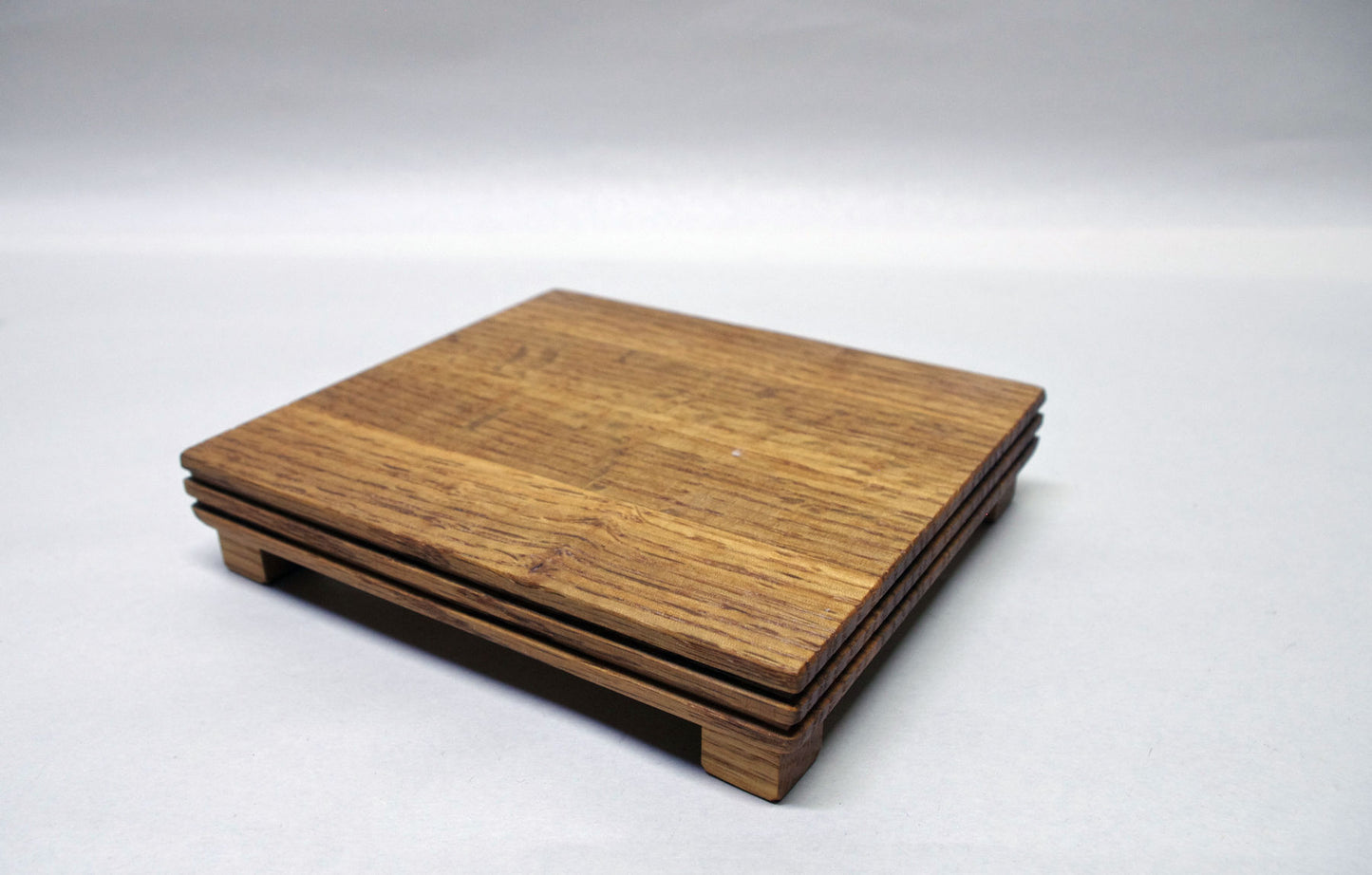2139 - Bonsai Stand Shohin Natural White Oak - 5.5" x 5"