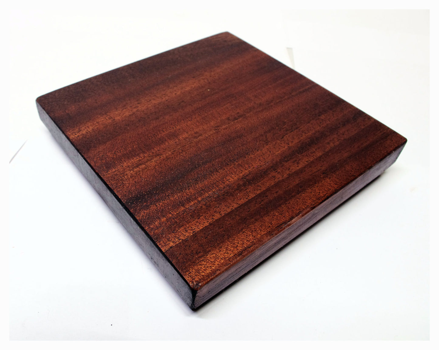 2161 - Bonsai Stand Table Low Profile Shohin Mame 5.75"L-5.75"W-1.062"H African Mahogany