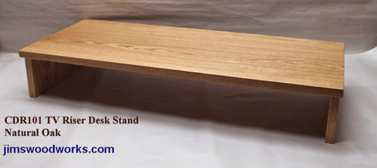 TV Riser CDR101 Made to Order 27" Length Natural Oak