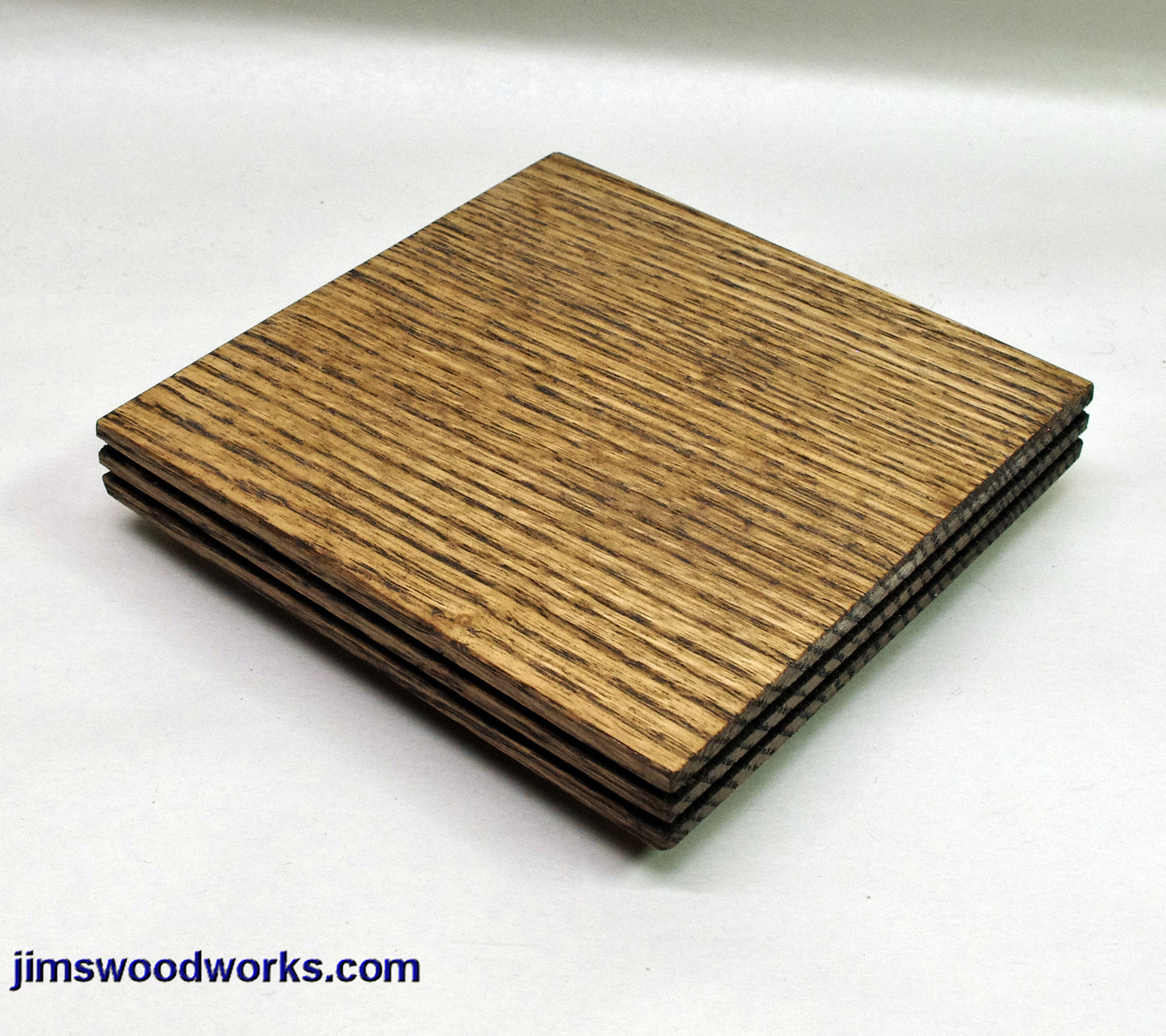 IN STOCK Shohin Mane Bonsai Stand Low Profile 4.75"L-4.75"W-1"H Mission Oak walnut stain