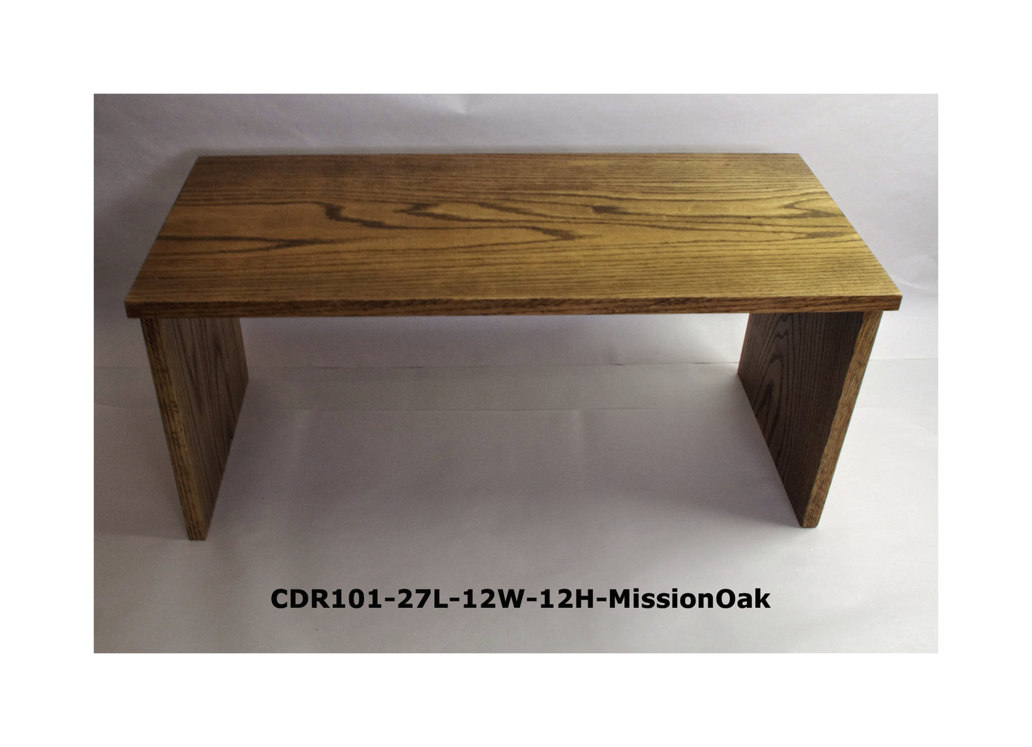 SOLD 09-30-2023 - Channel Speaker Riser TV Stand Riser 27"L-12"W-12"H Mission Oak