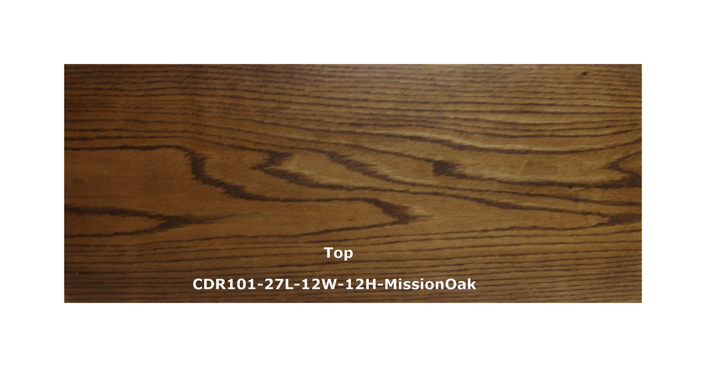 SOLD 09-30-2023 - Channel Speaker Riser TV Stand Riser 27"L-12"W-12"H Mission Oak
