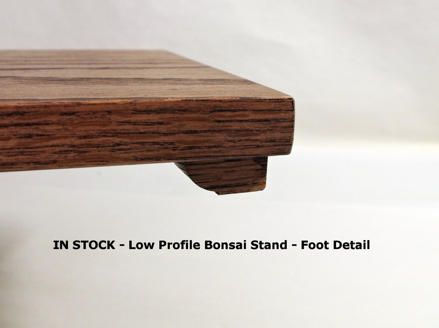 2148 - Low Profile Bonsai Stand 13.5L - 7.25W - 1.25H Dark Red Oak