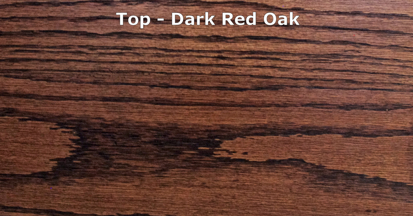 2148 - Low Profile Bonsai Stand 13.5L - 7.25W - 1.25H Dark Red Oak