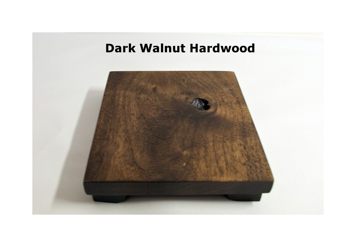 SOLD - Low Profile Bonsai Stand 6.25L - 5.75W - 1.125H Dark Walnut Hardwood