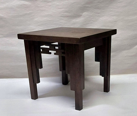 2192 Cascade Bonsai Stand 10 5/8" Length x 10 5/8" Width x 10" Height Walnut Hardwood Show Quality