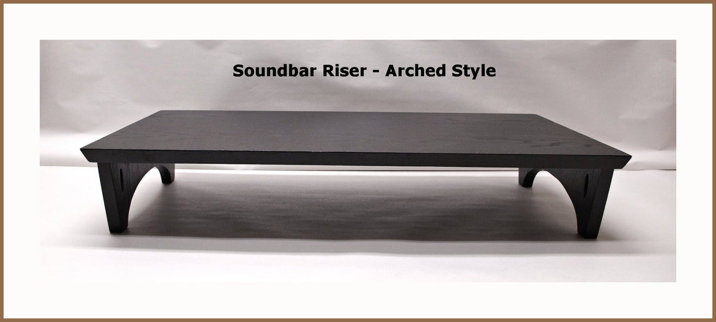 Soundbar Riser Made to Order - 43" Length, 8" and 9" widths