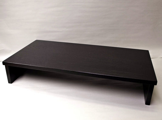 IN STOCK  - TV Soundbar Riser - 40" Length, 14" Width, 5" Height - Black Hardwood