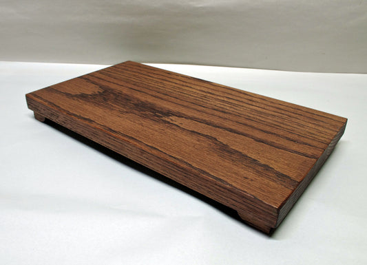 2148 - Low Profile Bonsai Stand  13.5L - 7.25W - 1.25H  Dark Red Oak