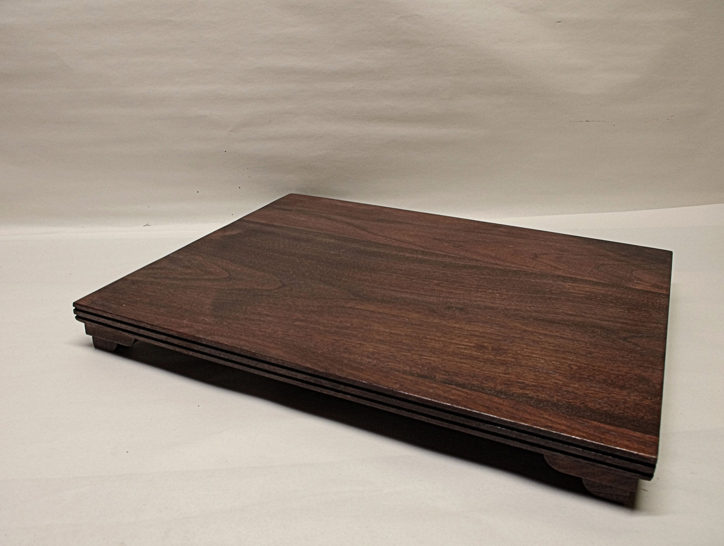 2193 Bonsai Stand Low Profile 18L - 14.375W - 2H Red Walnut Hardwood