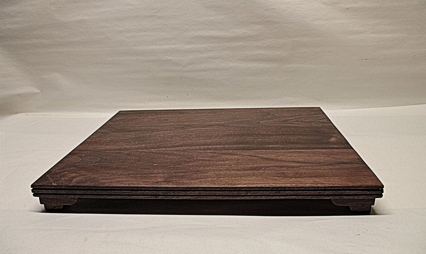 2193 Bonsai Stand Low Profile 18L - 14.375W - 2H Red Walnut Hardwood